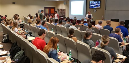 presentation in front of conference