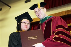 aom student fan jiang commencement ceremony