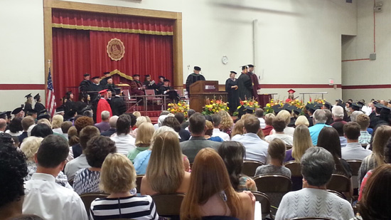 august 2015 families attend graduation