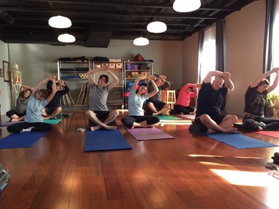 Aurora yoga studio class