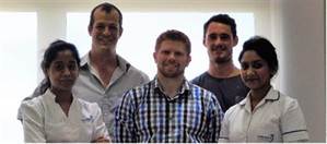 Dr. Stephen Shinault, DC with his colleagues in Mauritius