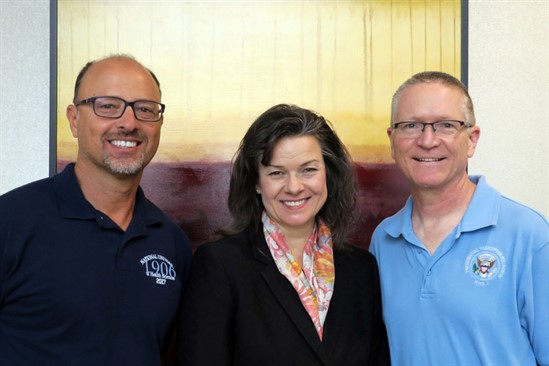 Claire Johnson receives sports chiropractor of the year