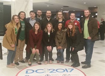 Group of NUHS students at DC2017