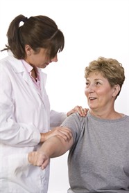 doctor with female patient