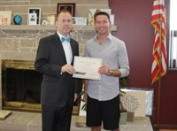 dustin houser receives standard process scholarship