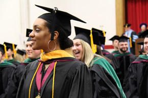 nuhs graduates spring commencement