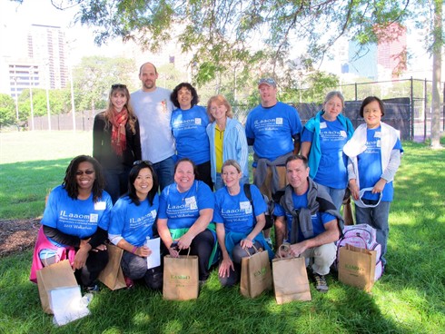 nuhs interns ilaaom 5-k walkathon