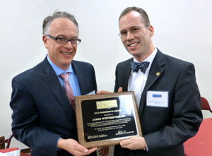 president joseph stiefel receives award
