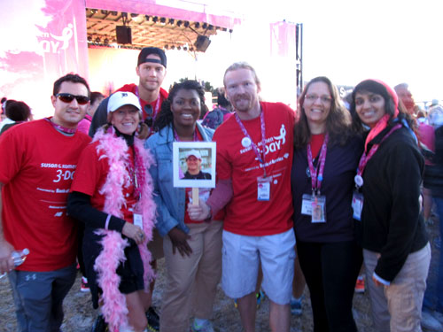 nuhs interns volunteer susan g komen walk for the cure tampa group shot