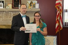 mary simon receives standard process scholarship