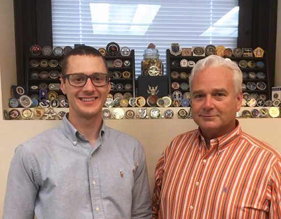 Matt Budavich and Dr. Charles Portwood