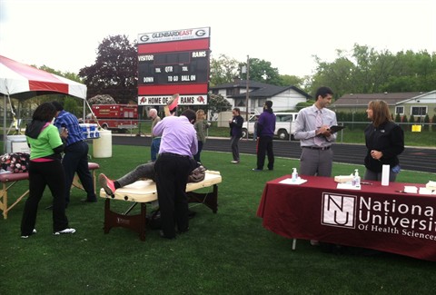 nuhs interns volunteer NEDSRA event