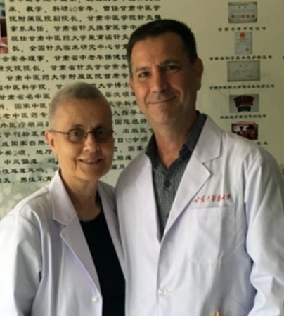 Apprentices Linda Oster and Robert Fischer at Gansu University, China