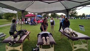 nuhs interns volunteer relay for life