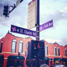 intersection of St. charles rd and S Park Ave
