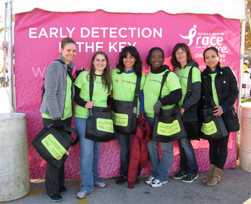 nuhs student volunteer susan g komen race for the cure