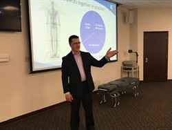 Brian Jensen, DC speaking at lunch and learn