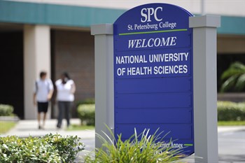 NUHS campus sign at St Petersburg