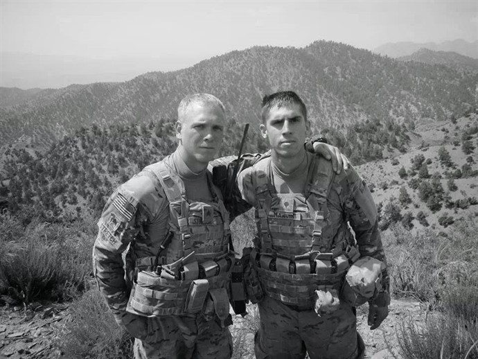 Sargent Sean Stretch, Airborne/Fister, (left) and Specialist Ethan J. Martin, Airborne Army (right).