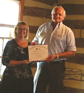 Thomas G. Sircher, DC presenting scholarship