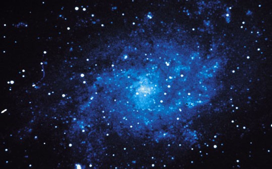 Blue galaxy full of stars