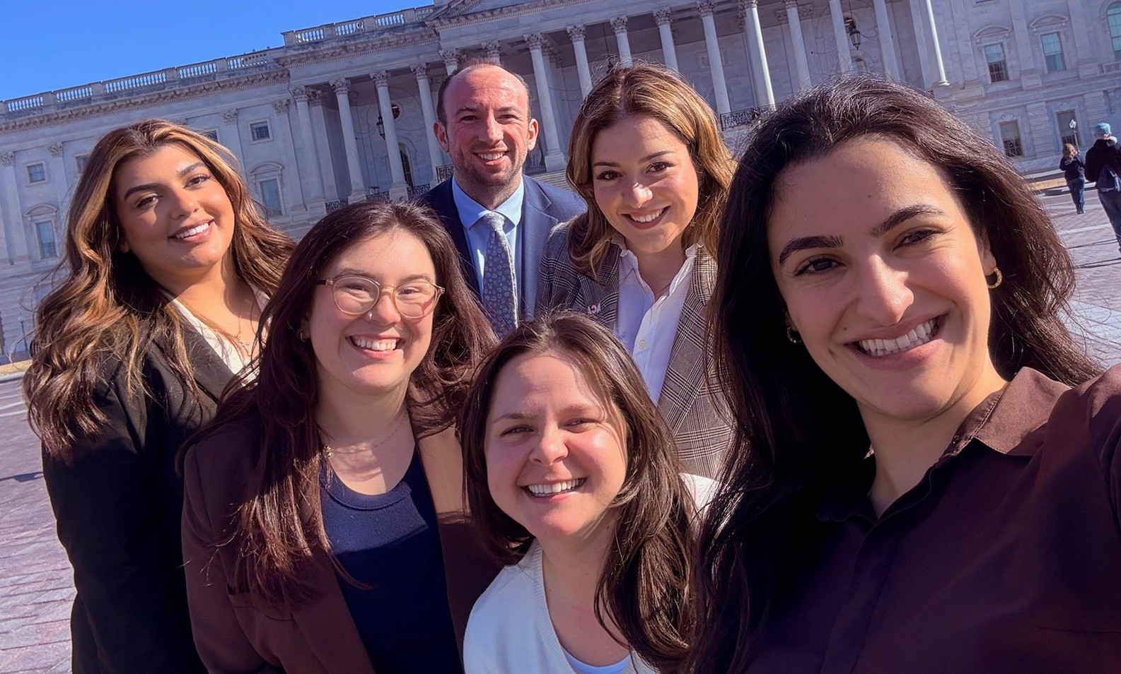 Christina and classmates