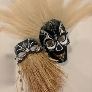 Contest winning tribal inspired Halloween masks