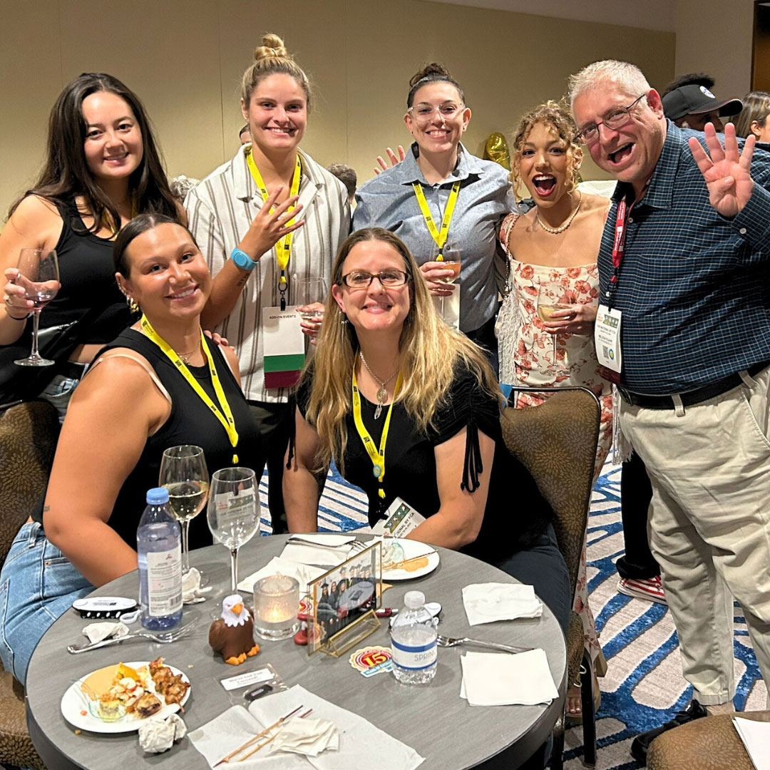 students and alumni at florida anniversary