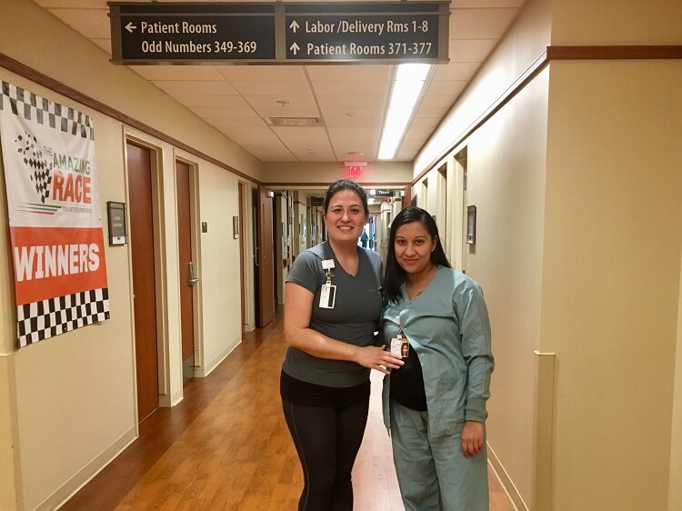 Massage Therapist Esperanza Lee pregnant client