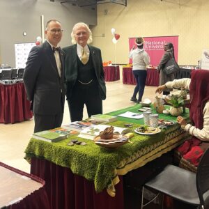 President Stiefel and Dr Driscoll at NUHS Fall 2025 Club Lunch event