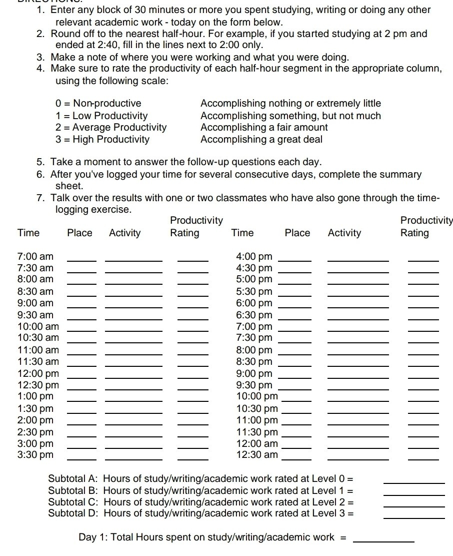 Worksheet