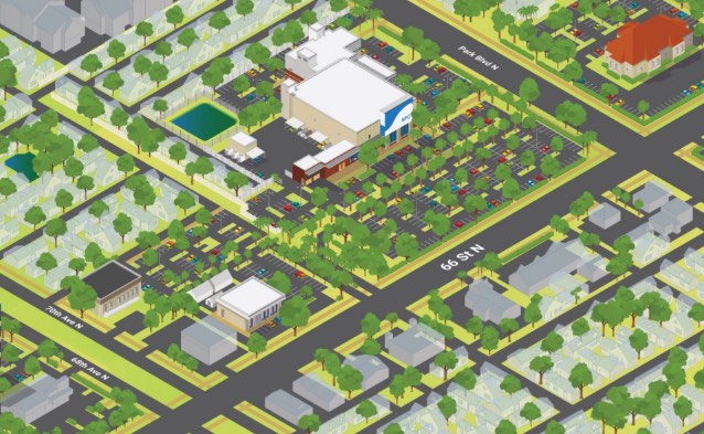 illustration of florida campus