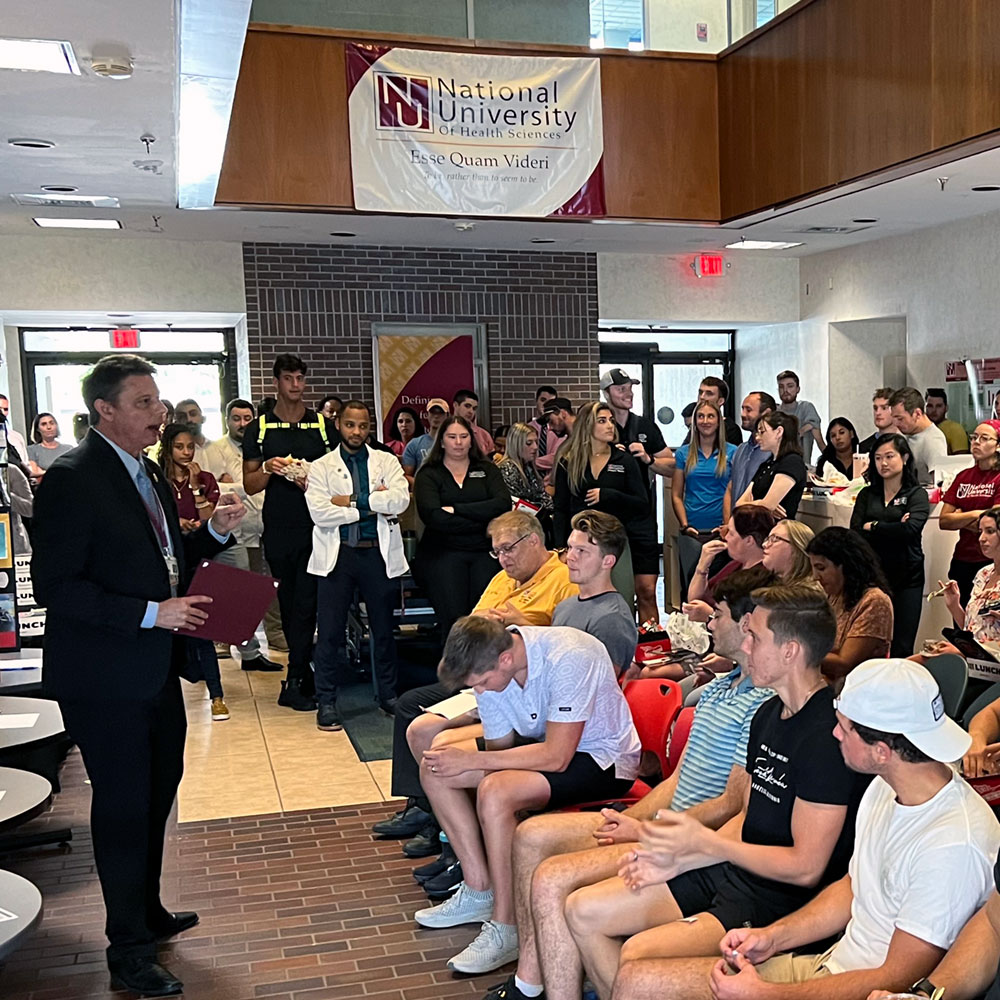 students at club lunch
