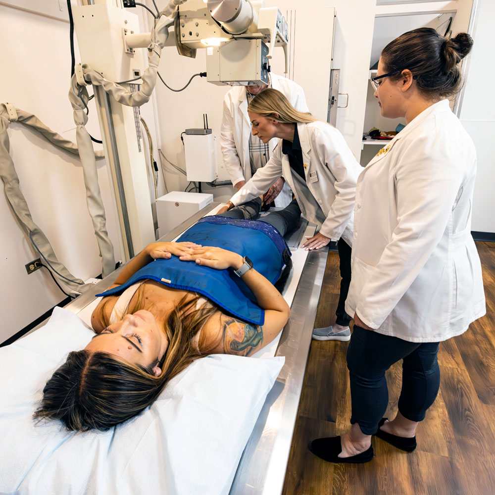 ND students working at a residency